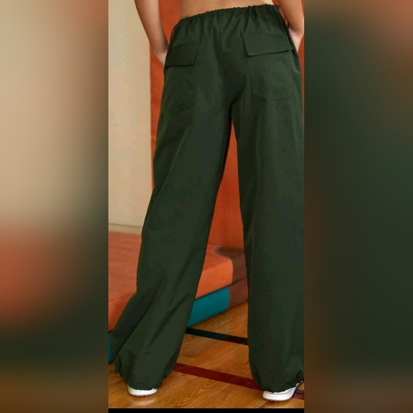 Drawstrings Waist Pocket Pants - Picture 3 of 8
